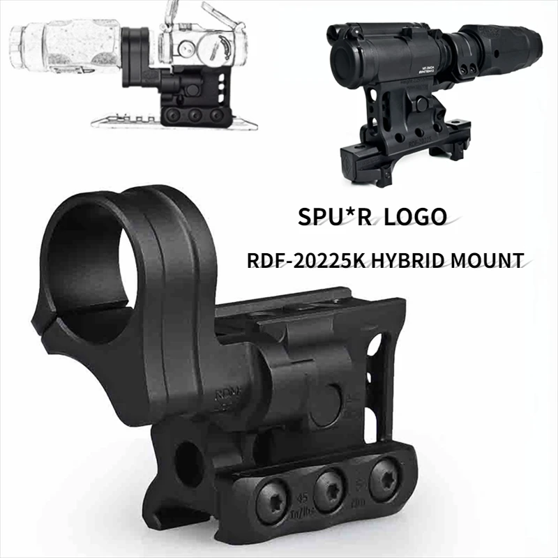 

Tactical NEW RDF-20225K Hybrid Mount CNC tech Red Dot Sight and Magnifier Set Mount for Hunting