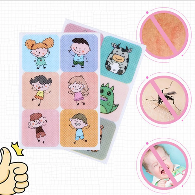 120/240PCS Cartoon Mosquito Patch 100% Natural Non Toxic Mosquito Repellent Anti-Mosquito Repellent Patch For Children