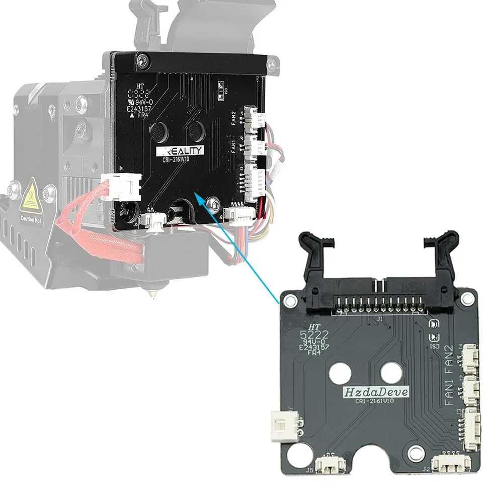 HzdaDeve1 3D Printing Hot End Nozzle Adapter Board Breakout Modul Compatible with Sprite Extruder Ender 3 s1 Pro 3D Printer Head