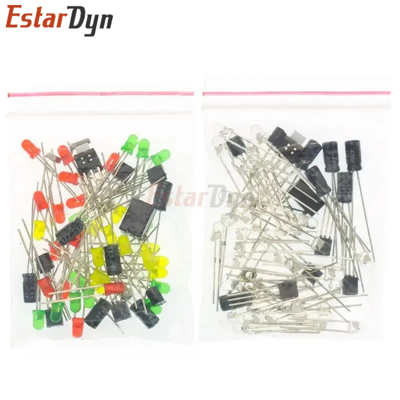 ثلاثي الأبعاد ثلاثية الأبعاد شجرة عيد الميلاد LED لتقوم بها بنفسك عدة أحمر/أخضر/أصفر LED فلاش مجموعة الدوائر الإلكترونية متعة جناح #6