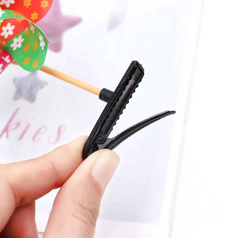 10Pcs Colorful Plastic 3D Windmill Hair Clip Hairpin for Baby Girl Kids Birthday Party Favors Baby Shower Gifts Pinata Fillers