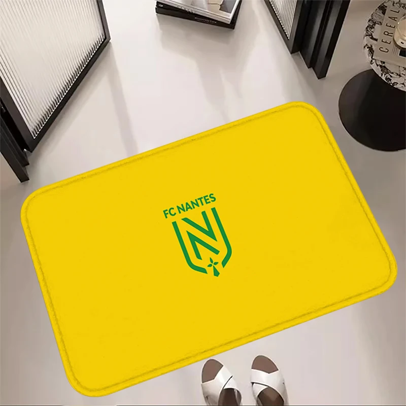 Entrance Doormat Football Corridor Carpet Living Room Rugs Foot Carpets Bath Rug Floor FC Nantes Non-slip Hallway Mat Home Decor