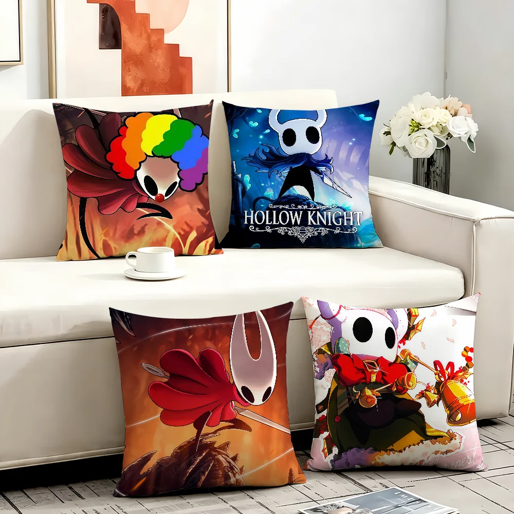 Game Hollow Knight cushion cover Anti-dustmite Sofa Cushion Decorative Office Cover Lounge Area Indoor & Outdoor Use