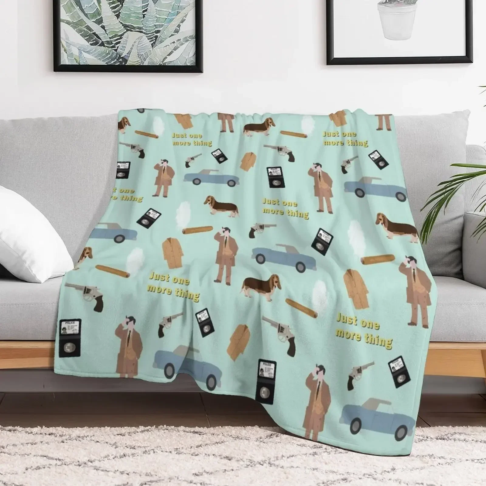 Columbo inspired collage Throw Blanket Decorative Beds Sofa Kid'S warm winter Blankets