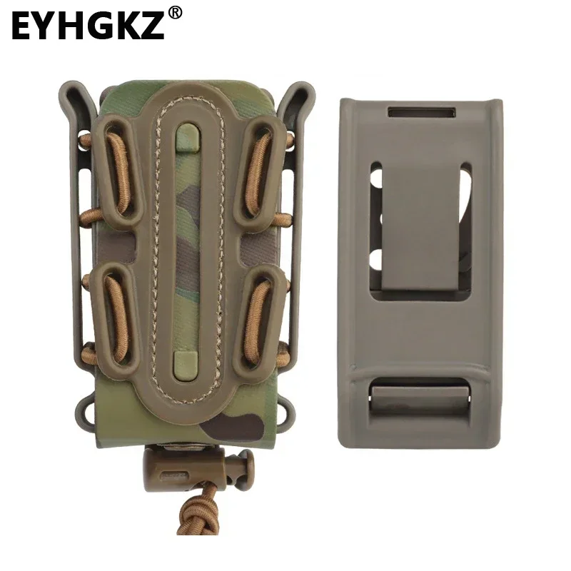 

EYHGKZ Tactical Hunting Scorpion Style Soft Magazine Pouch 9mm Wargame Molle System Single Mag Storage Waist Bag Shooting Gear