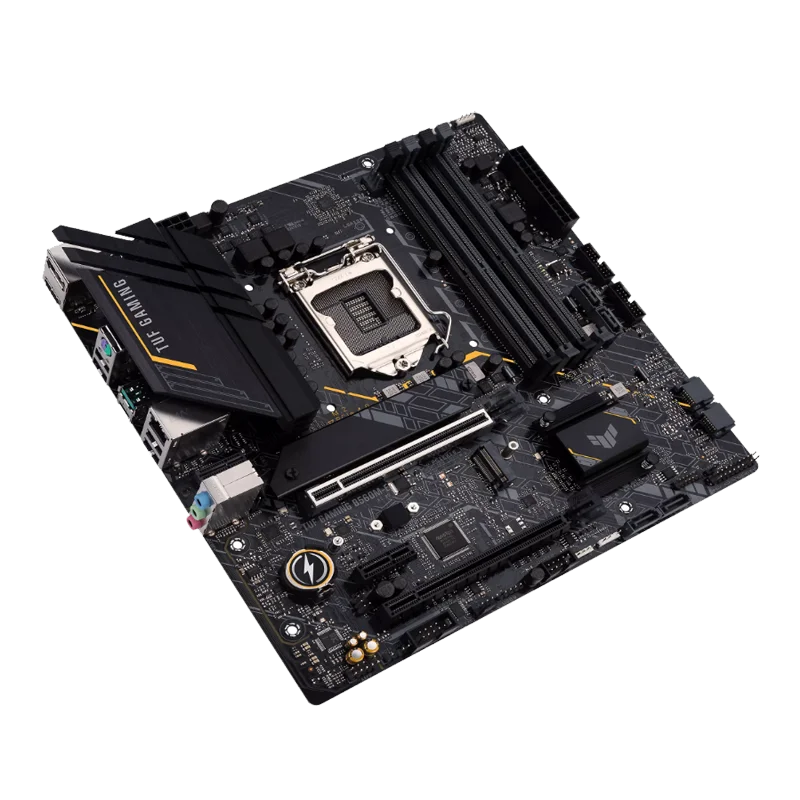 Asus TUF GAMING B560M-E Intel B560 (LGA 1200) mATX dengan PCIe 4.0, dua slot M.2, 8 Tahap Daya, Motherboard Realtek 2.5Gb Ether