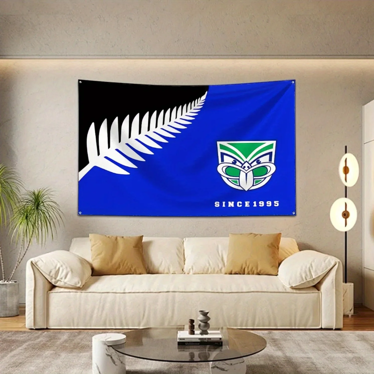 New Zealand Auckland Warriors Flag Fiber with Digital Printing Suitable for Garage Or Outdoor Decoration