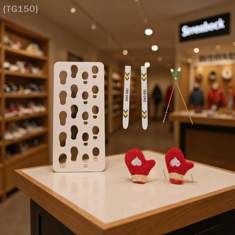 1 Juego de casa de muñecas en miniatura, tabla de esquí de madera, decoración de escena navideña, casa de muñecas, accesorios de Navidad, juguetes para niños, regalo