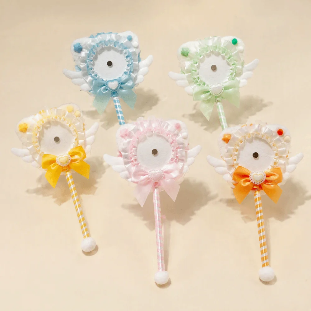 Cat Ears Magnetic Anime Badge Holder Stars Love Heart Badge Magic Wand Creative Exquisite Badge Display Stick
