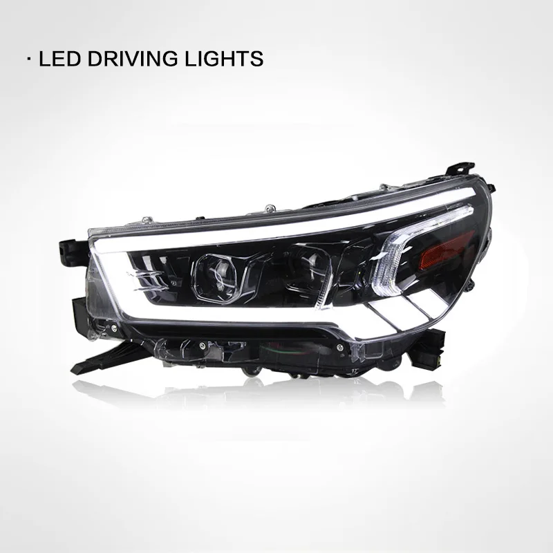 Suitable for Toyota 21 HILUX REVO headlight assembly modified LED daytime running lights LED headlights streamer turn lights