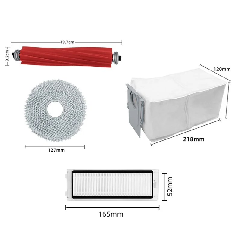BBNV-Per Roborock P10 / Roborock Q Revo Robot Aspirapolvere Filtro Lavare Pulire Pezzi di Ricambio Accessori