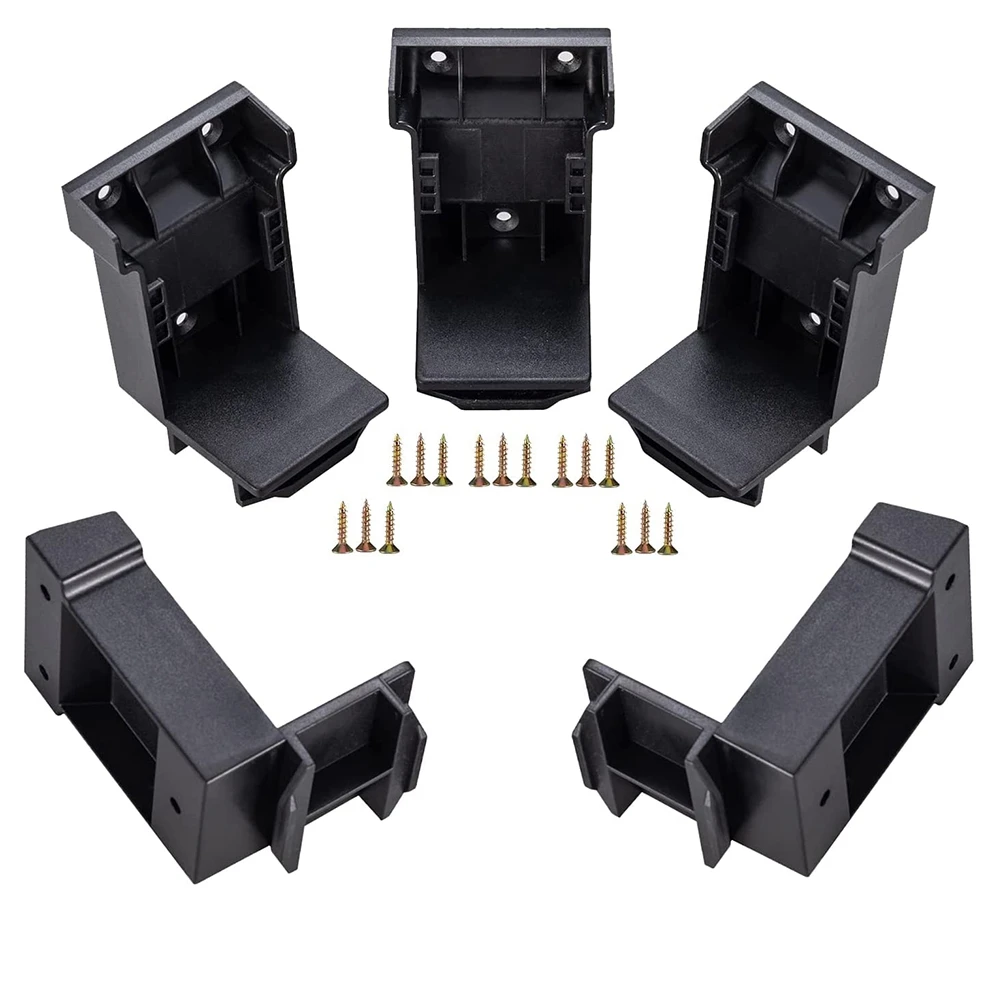 5Pcs Tool Mount for Dewalt 18V,20V Drill, Battery Holder for Dewalt Battery Dock Holder Fit for DCB203 DCB205 Battery B