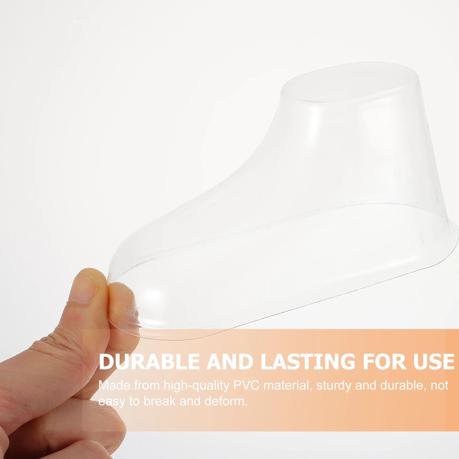 

10pcs Foot Toddler Shoes Supports Clear Pvc Shoe Holder Display Stand For Socks Feet Molds Durable Lightweight Shape