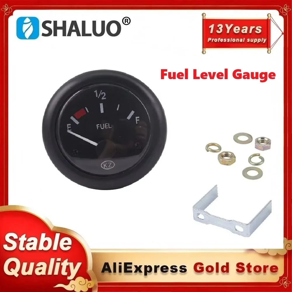 12V 24V Diesel Generator Fuel Level Gauge Meter 106.5 to 6.7 Ohms Genset Parts Accessories