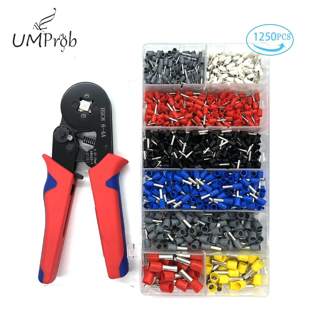 

Tubular Terminal Crimping Tools Mini Electrician's Pliers Hand Tools HSC8 6-4 0.06-10mm² 28-7AWG High Precision Pliers