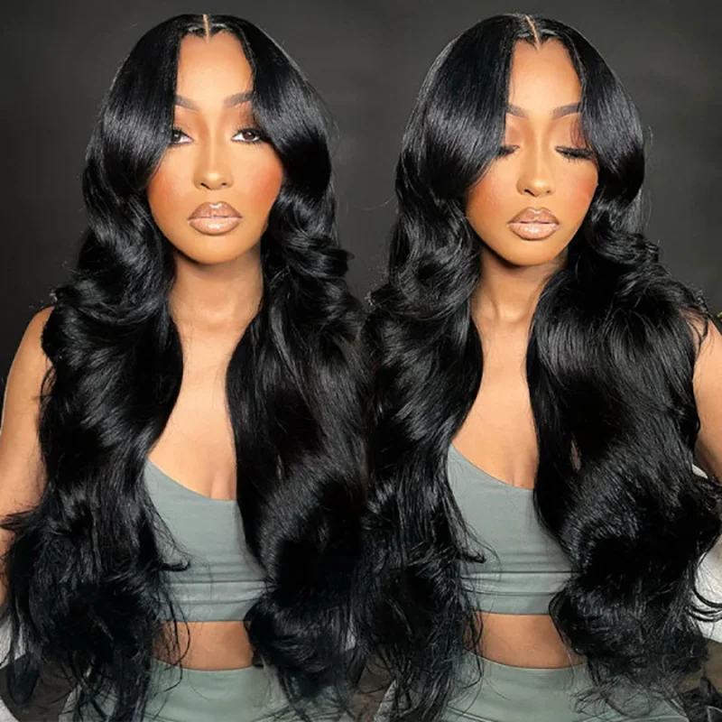 Glueless 6x4 Lace Closure Wig Ready to Go Human Hair Wigs For Women Body Wave Human Hair Lace Closure Wig