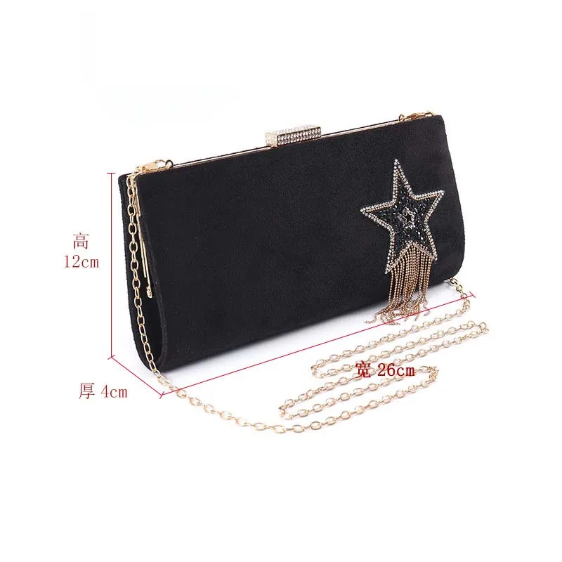 Evening Clutch for Women Fashion Formal Dinner HandBag Bridesmaid Wedding Clutch Luxury Shoulder Chain bag Cocktail Party Purse