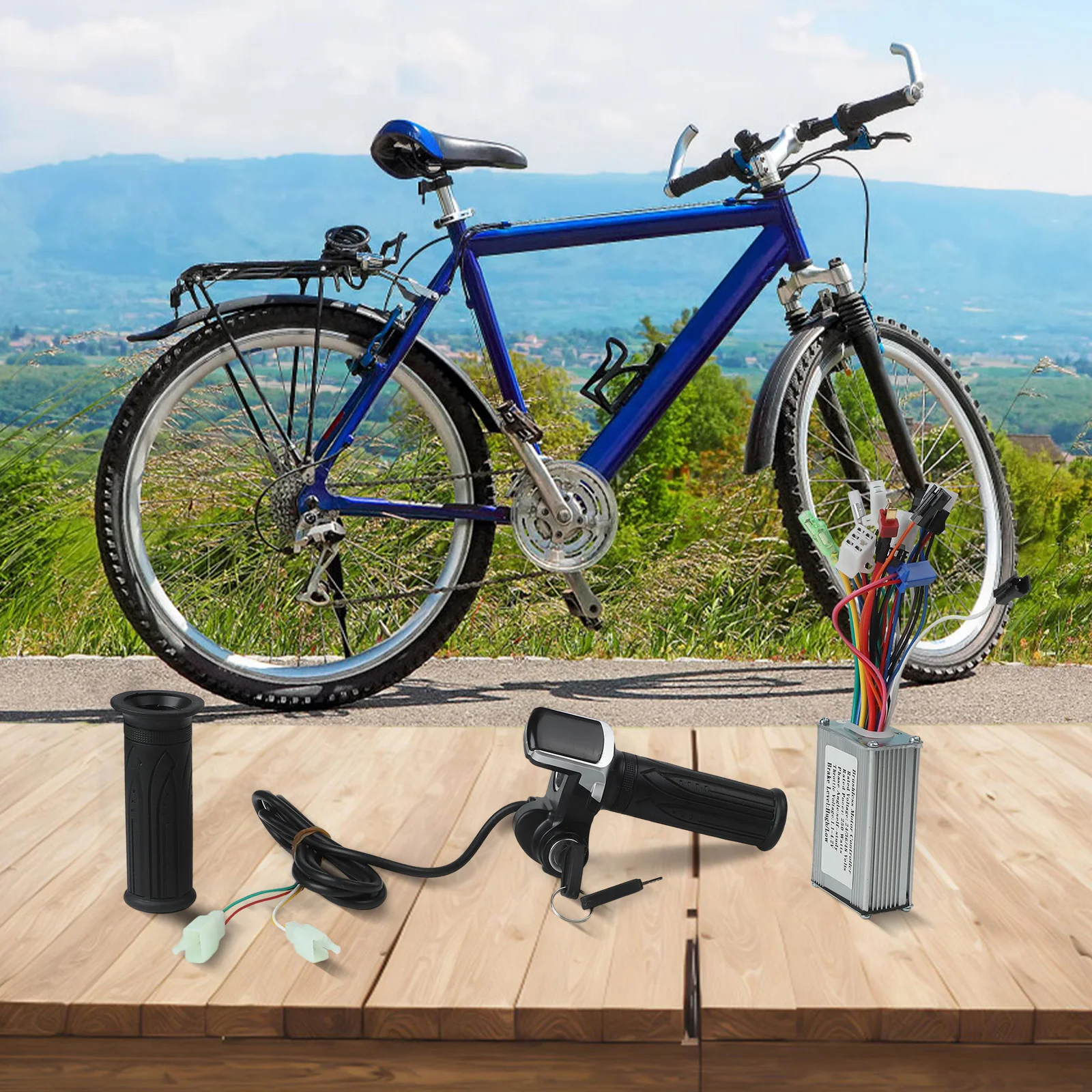 

Electric Bike Controller Ebike Controller Kit Cycling Accessory Intelligent Cruise System For 24V 36V 48V Lithium Battery