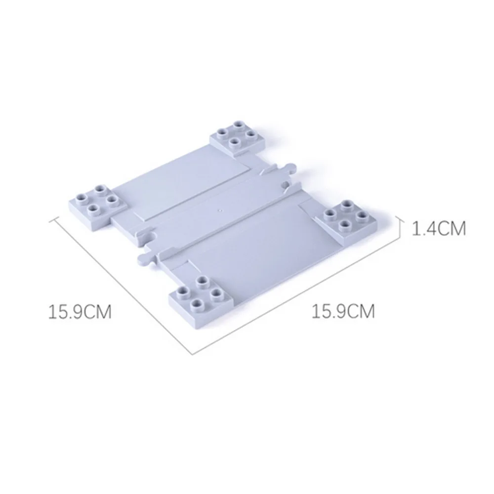 Creatieve DIY-montage Treinstenen Speelgoed Grote deeltjes Bouwstenen Treinen Spoor Boogbrug Station MOC Technisch kindcadeau