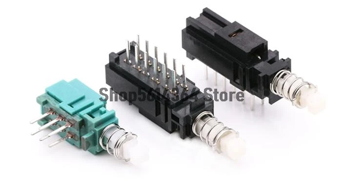 2pcs PBS 6/12Pins Lock/Unlock Piano Type Push Button Switch