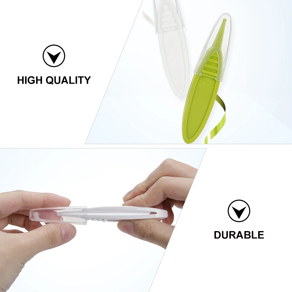 

2 Pcs Clip Tweezers Nose Clean Care Cleaning Cleaner Plastic Round Tip