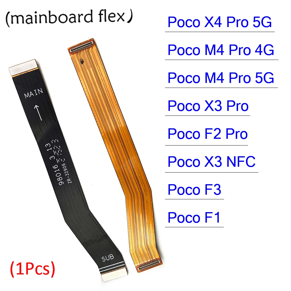 Coopart New FPC Main Board Connector Flex Cable Parts For Xiaomi Mi Poco X3 NFC F3 F1 F2 X4 M4 Pro 4G 5G Main Board