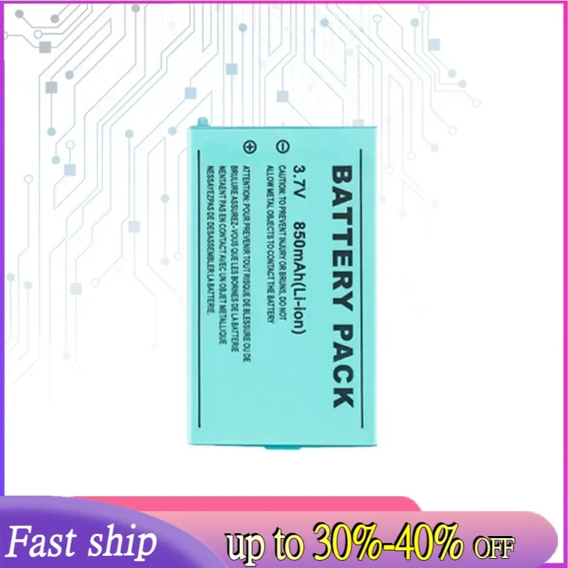 Bateria de console de jogos portátil de alto desempenho de 850mAh para Nintendo Gameboy Advance, GBA SP