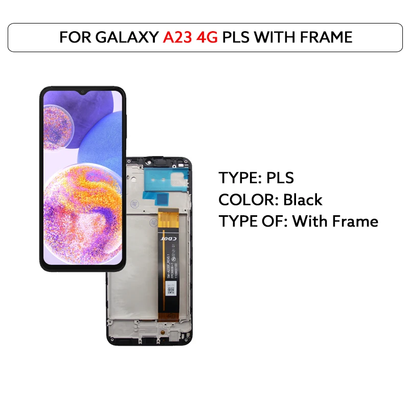 LCD Display Voor Samsung Galaxy A23 4G 5G A235 A236 Touch Screen Digitizer Vergadering Panel Met Frame LCD scherm Vervangende Onderdelen