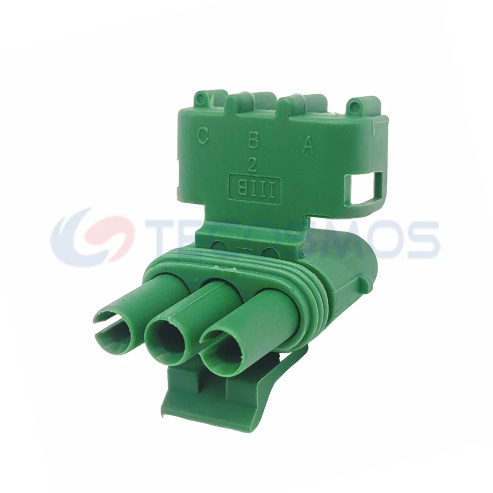 For Delphi 12020403 Green Weather-Pack Series Map Sensor 3-Pin Female Connector with Copper Contacts and ABS Housing Waterproof