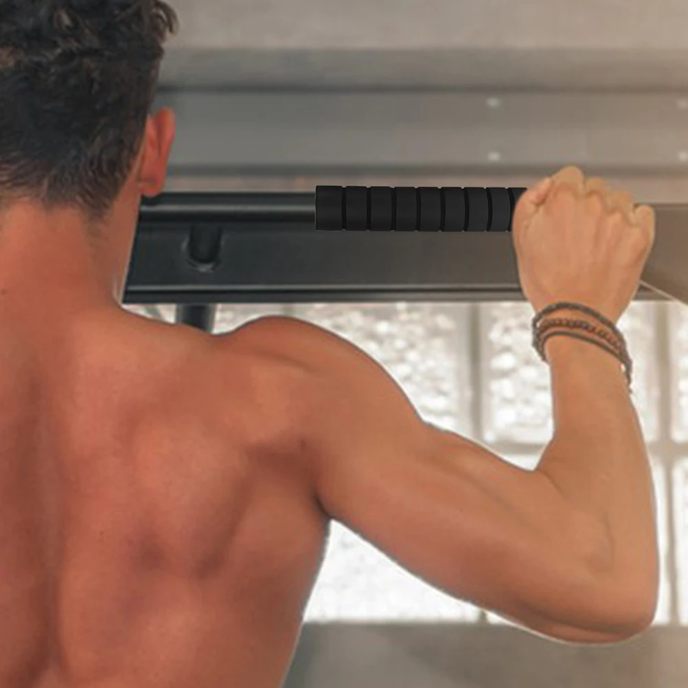 6 Buah Pegangan Tangan Spons yang Dapat Dilepas Aksesori Pull-Up Bar Anti-Selip Nyaman Pelindung untuk Senam Angkat Berat
