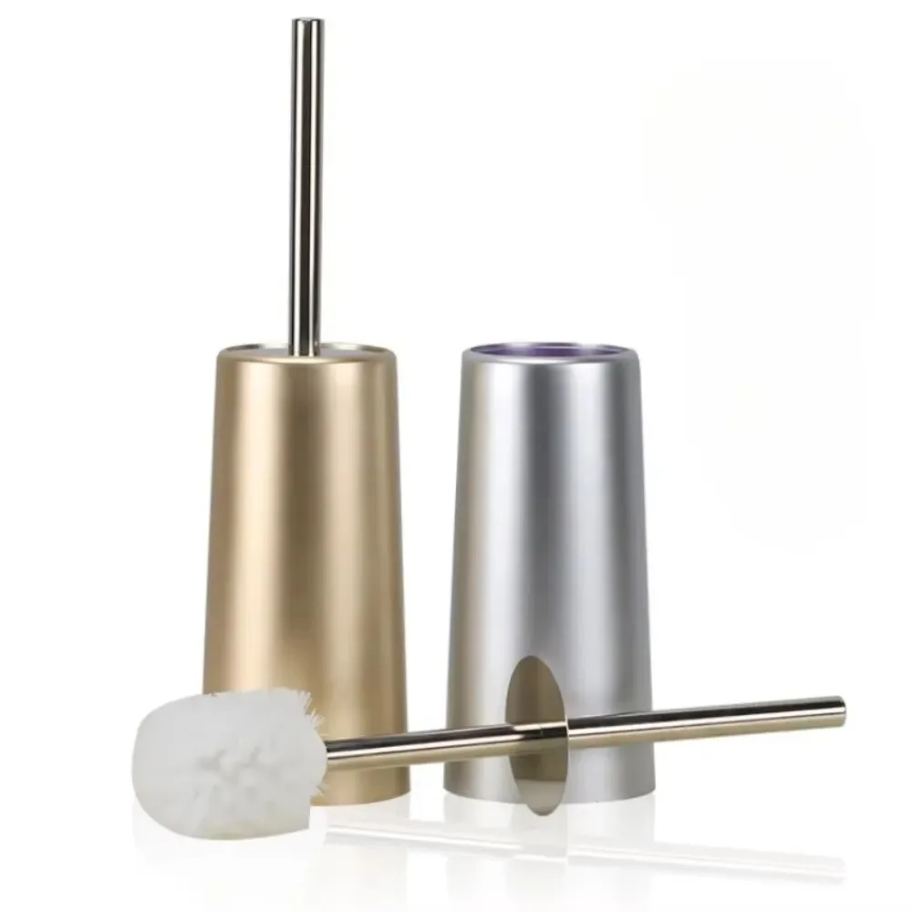 

Durable Easy to Clean Toilet Brush with Holder Long Handled Floor Cleaning WC Brush Space Saving Bathroom Cleaning Brush