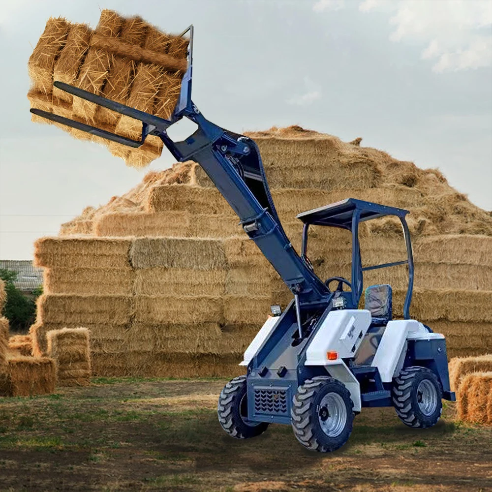 جرافة عجلات صغيرة جديدة مخصصة 1.8 طن ZL18 مع محرك Weichai دلو 1.0 متر مكعب لزراعة البناء، معتمدة من CE