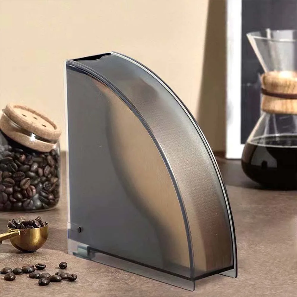 Shaped Coffee Filter Paper Dustproof Bar Storage Rack Storage Box Dustproof Filter Paper Box With V/U Filter Paper