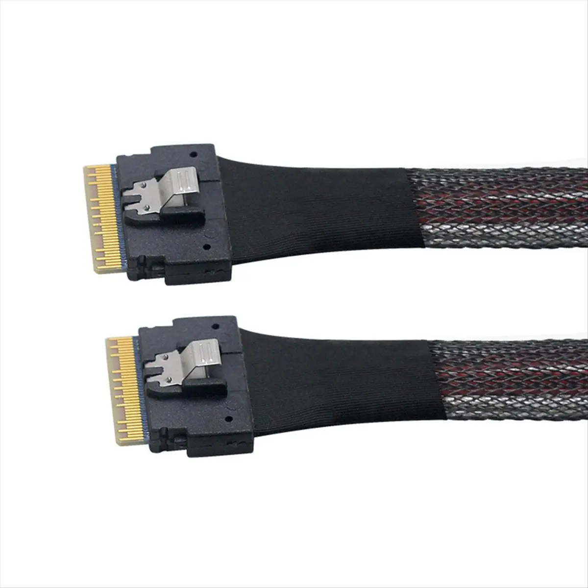 Câble de données haute vitesse pour serveur A64I, SFF-8654 Slim SAS vers PCI-E Slimline SAS 4.0 SFF-8654 8i 74 broches, pour serveur hôte et baie de disques