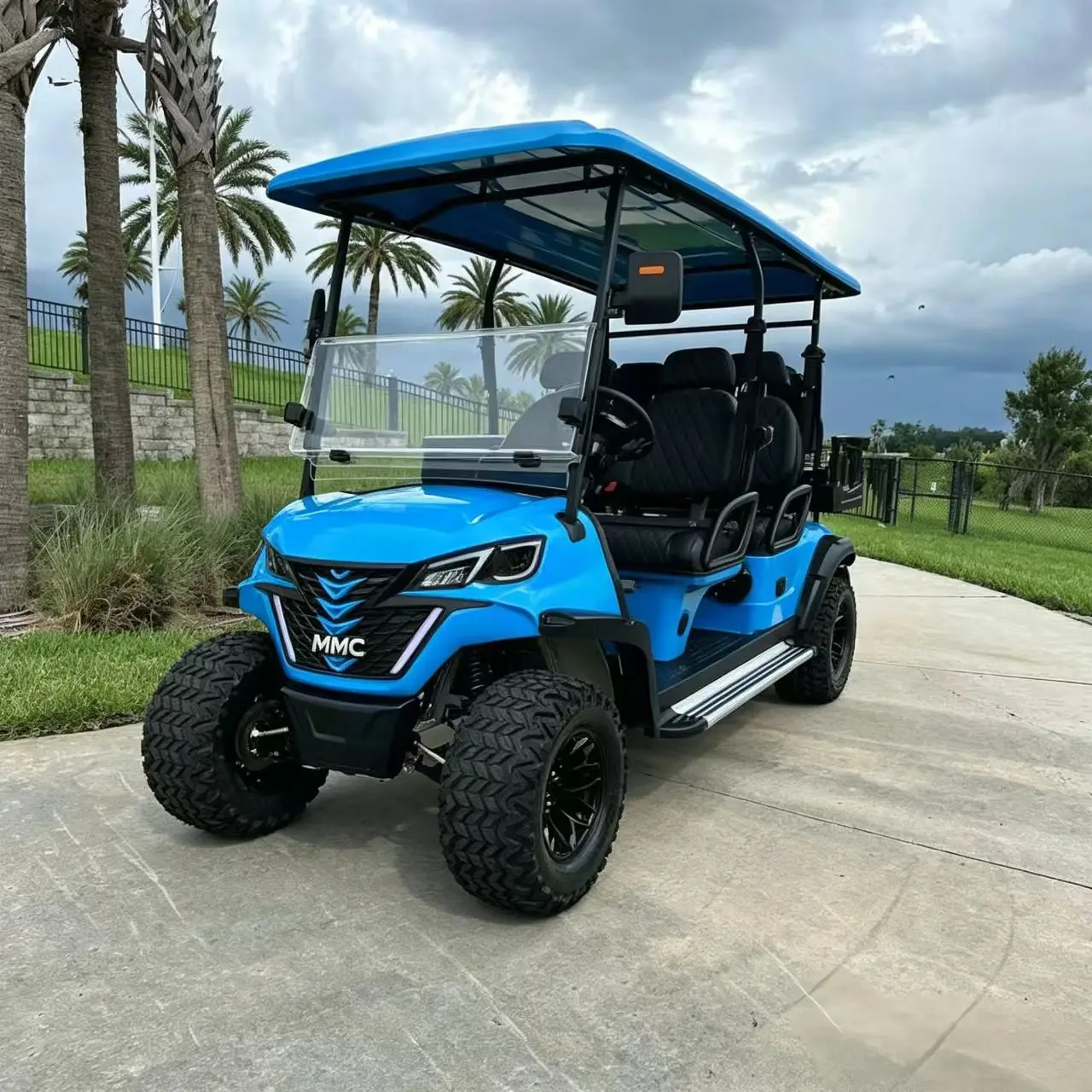 MMC Electric Golf Cart 2/8 Seat Aluminum Alloy Frame Anti-Rust Independent Suspension 4000W/7000W 48V/72V High-Quality