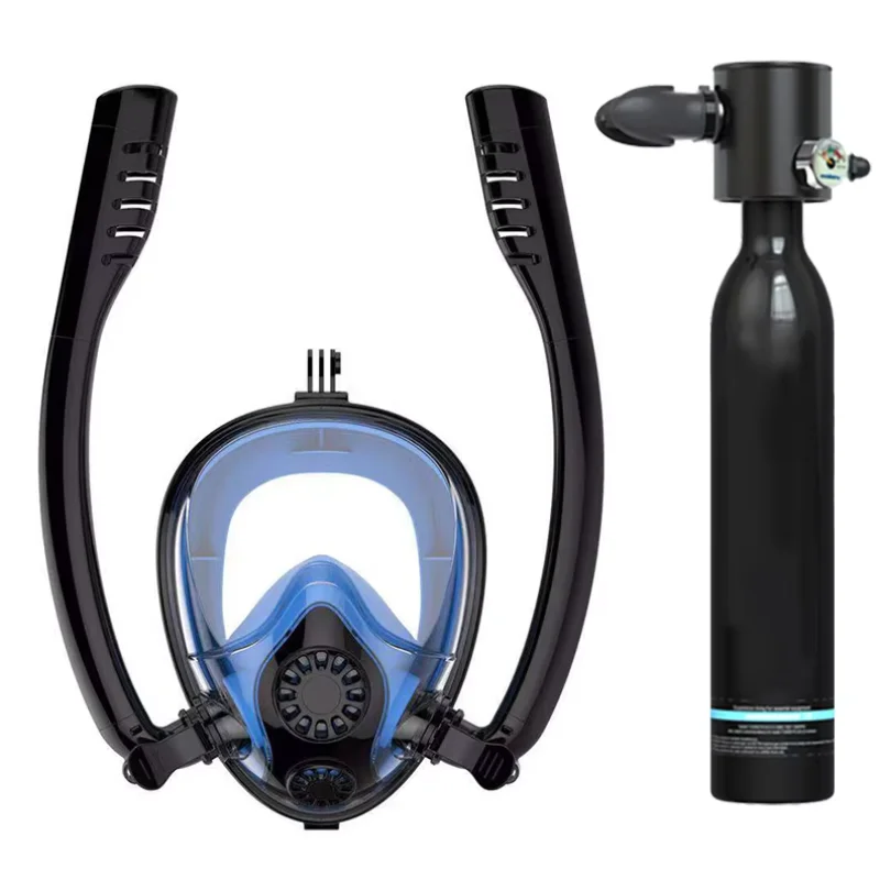 Underwater outdoor air tank 0.5l mini scuba diving tank with mask