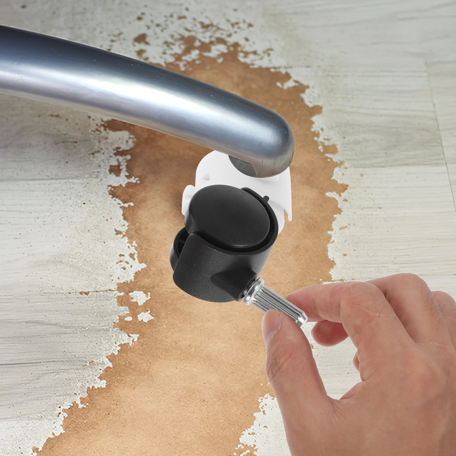 

4Pcs Caster Wheels Heavy Duty PU Swivel Locking Brakes Replacement Furniture Cart Wheels Quiet Smooth Rolling Caster Wheel