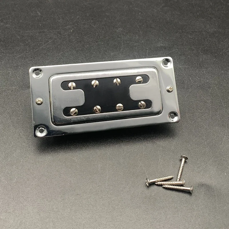 Mini Style Two Line 8 Holes 4-String Electric Bass Humbucker Pickup Neck/Bridge Pickup (The Neck and Bridge are Universal)