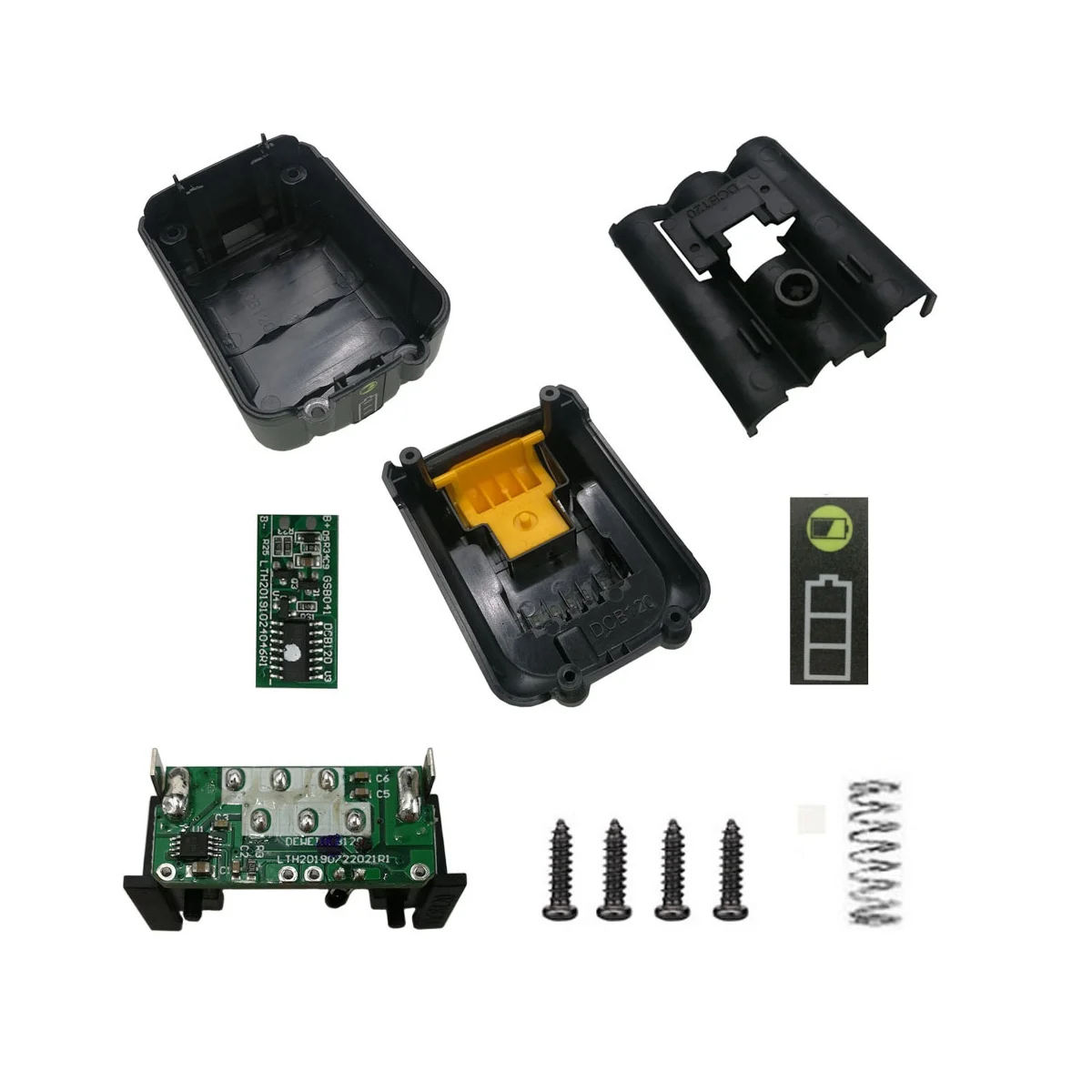 DCB120 Battery Plastic Case PCB Charging Protection Circuit Board Box for DeWalt 10.8V 12V Li-Ion Battery Dcb125 Dcb127