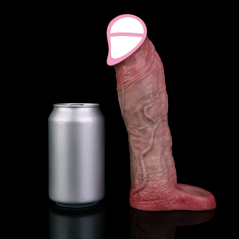 YOCY Realistic Cock Sleeve Dildo Sheath Enlargement Condoms Delay Ejaculation Stronger Erection Dick Dildo Sex Toys for Men view 4