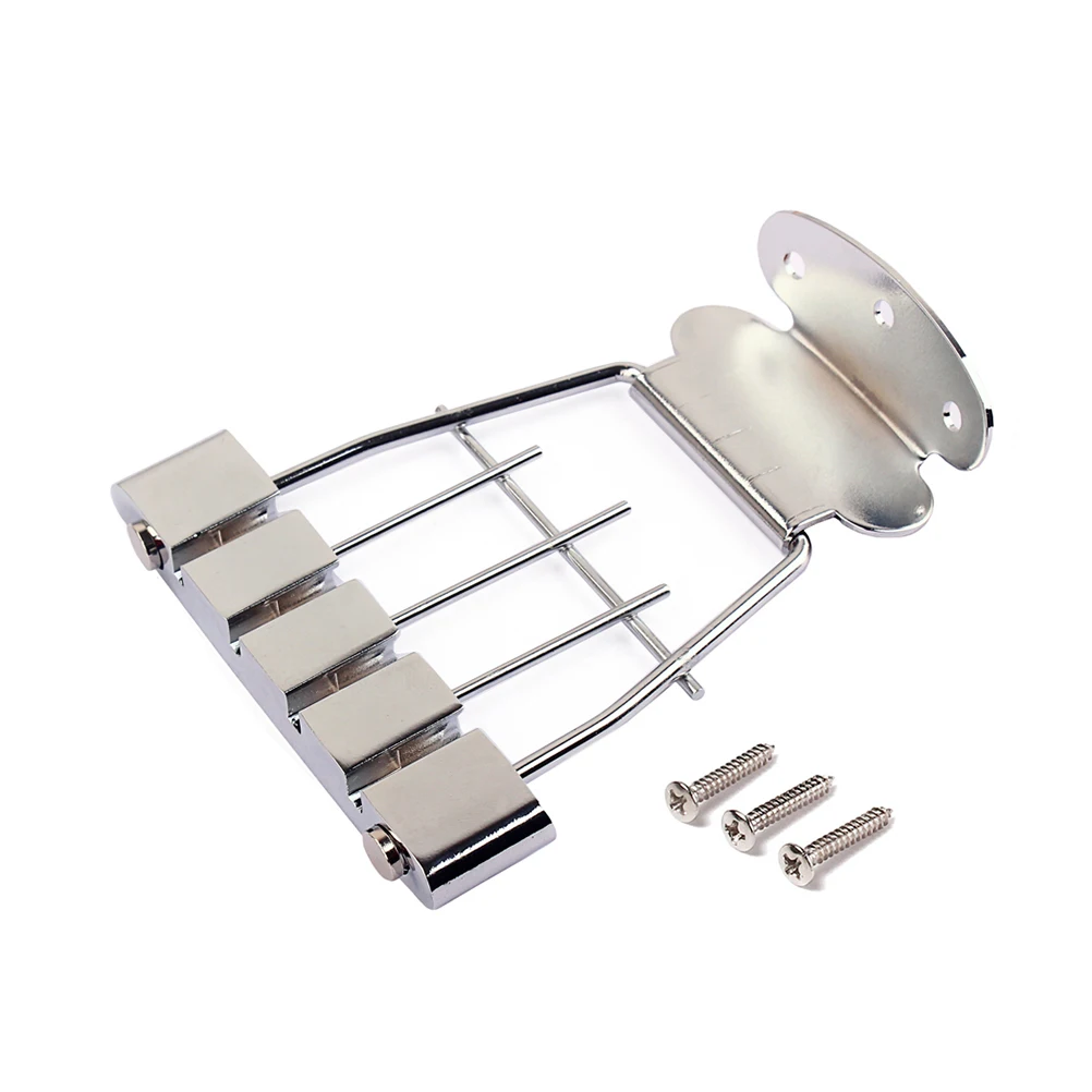 

Sturdy Steel Zinc Alloy Guitar Tailpiece 4 String Jazz Bass Professional Replacement Easy Install Parts