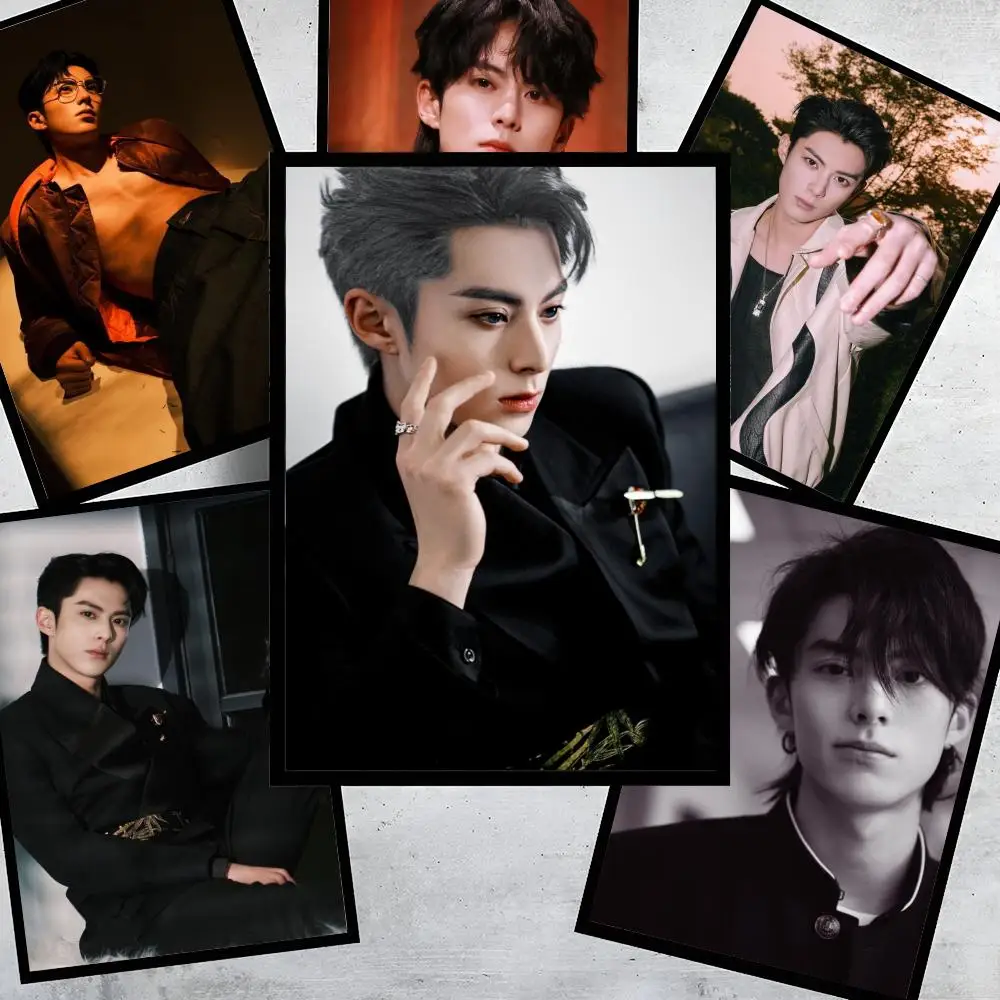 Wang H-Hedi Dylan Wang Poster HD Wall Stickers Self-Adhesive Decals Home Decor Bedroom & Living Room Decoration Gift