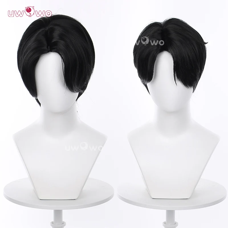 

UWOWO Saja Boys Wig Anime Kpop Huntrix Saja Boys Cosplay Wig Jinu Wig Short Hair Black Wig Halloween Wig