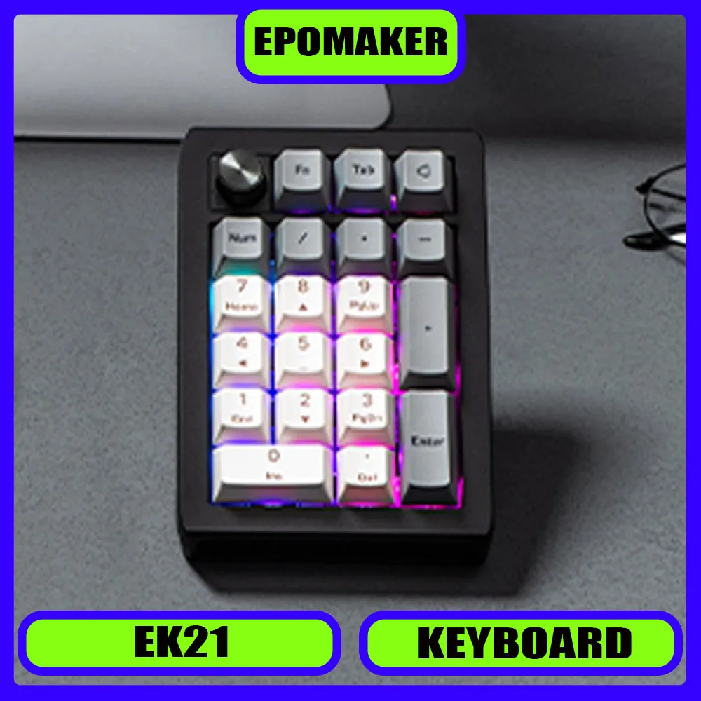 

EPOMAKER EK21 Custom Mechanical Keyboard Gasket Hot-swap Wireless Three-mode VIA Custom Pad E-sports Gaming Keyboard Agile