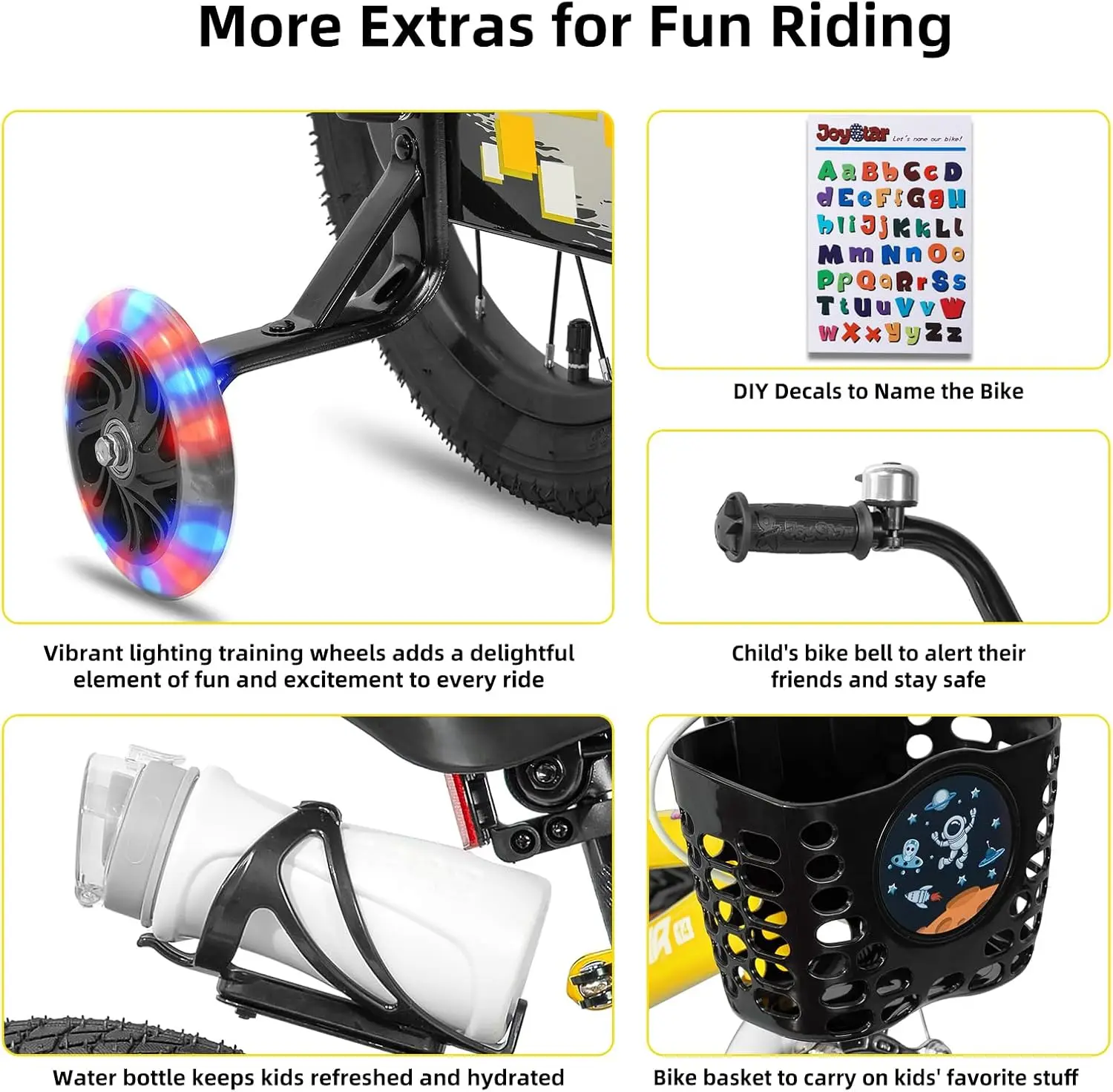 16 Inch Kinderfiets Met Oplichtende Zijwieltjes, Kinderfiets Voor Jongensmeisjes Leeftijd 3-12 Jaar, Kinderfietsen,