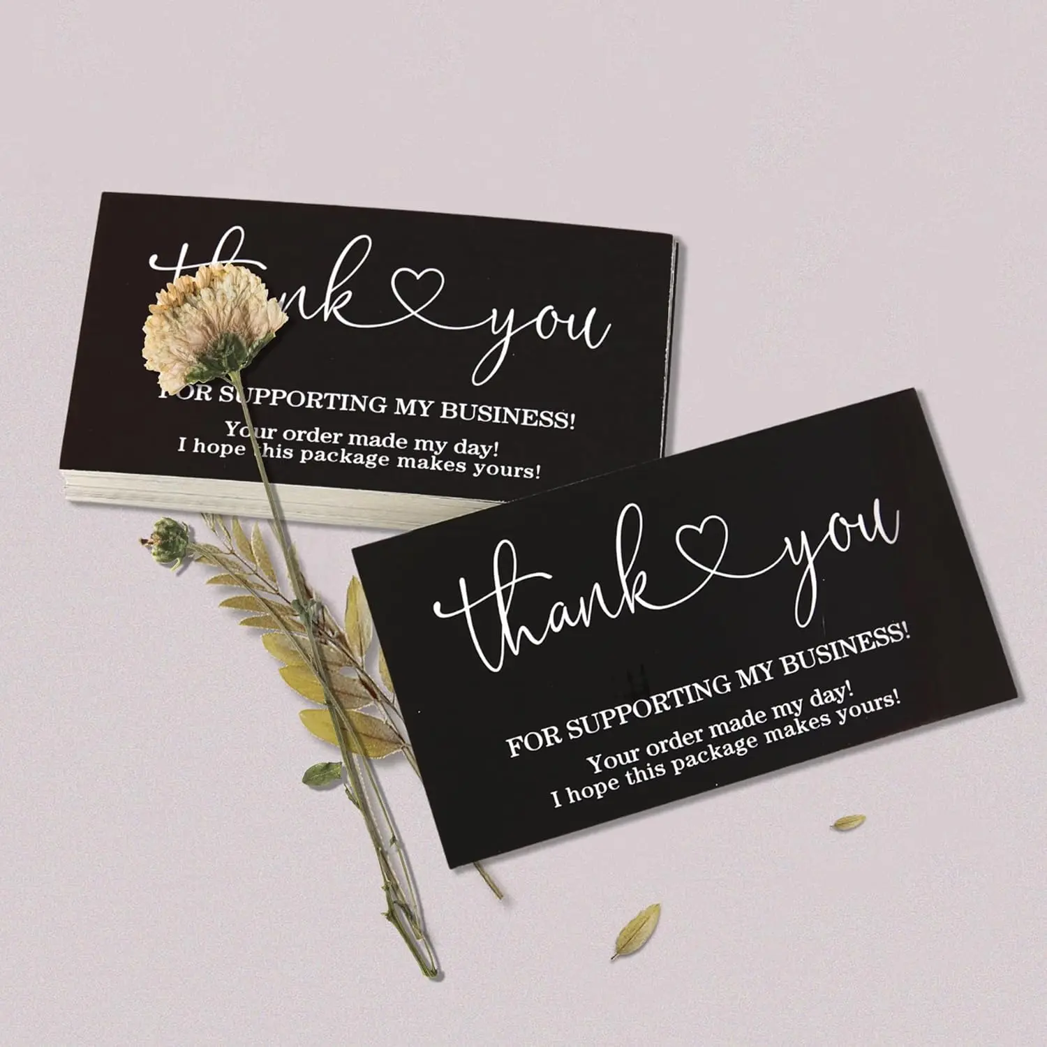 200 szt. Dziękuję za wsparcie moich wizytówek 9x5cm luzem małe kartki z życzeniami z podziękowaniami za niezbędne materiały opakowaniowe