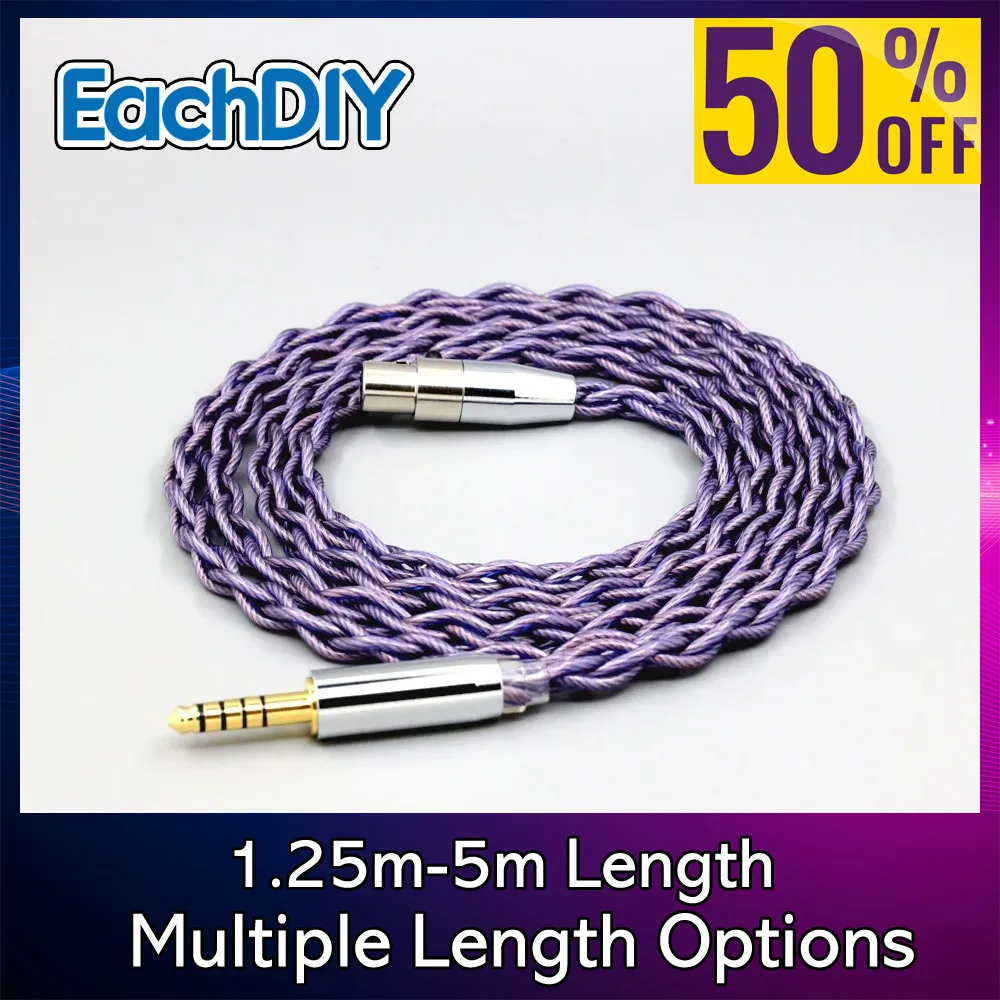 Cable para auriculares tipo 2, 140 núcleos, litz 7N, 1,8mm, OCC, para Pioneer HDJ-2000 HDJ-2000MK2 ADL H118 ADL H128 reloop RHP-20 7908