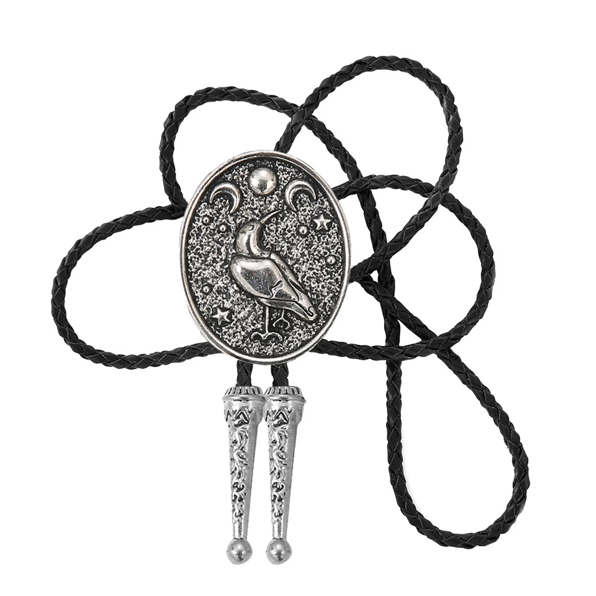 Retro Nighttime Birds Style Fashion Men Bolo Tie