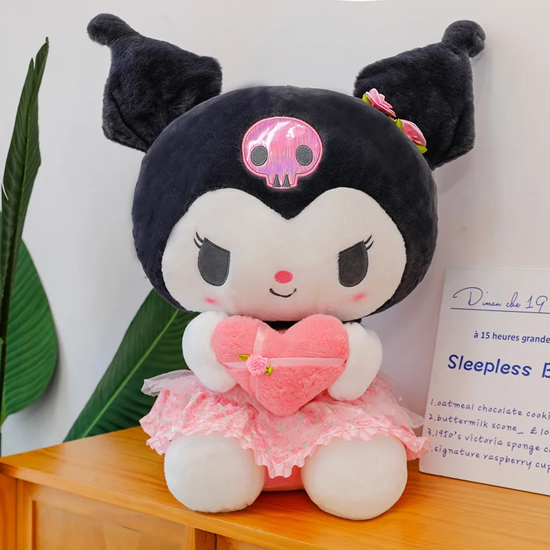 Sanrio Kawaii Kuromi My Melody Plush Toy Hello Kitty Stuffed Doll Filled Doll Cute Animal for Kids Birthday Xmas Gift Girls