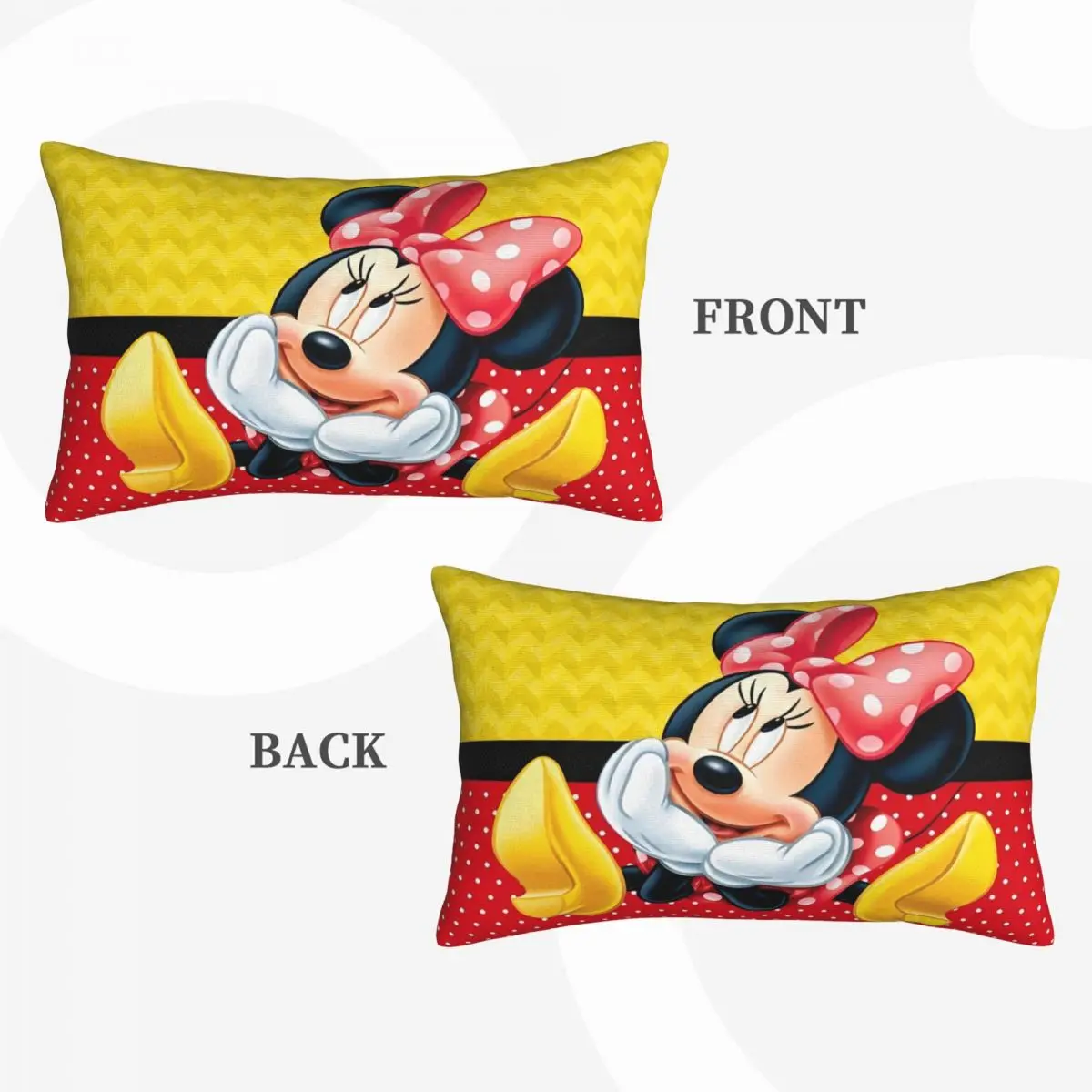 Disney Mickey Mouse Minnie Pillowcases Reversible Bedding for Kid Adult Double Sided Pillow Covers For Bedroom